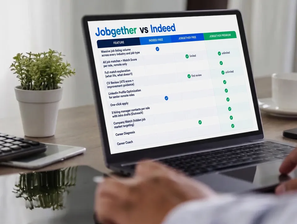 Jobgether vs Indeed: Which One Actually Works for a Senior Remote Job Search?