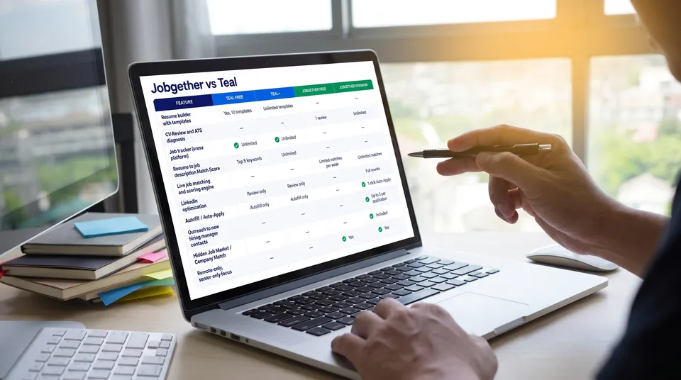 Jobgether vs Teal: Which One Actually Works for a Senior Remote Job Search?